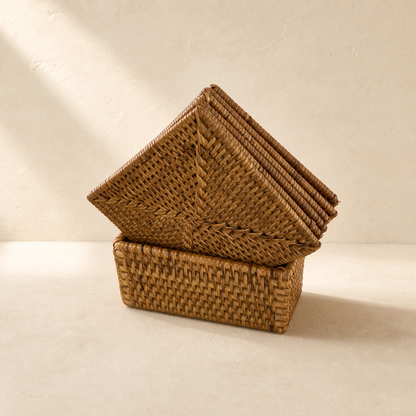 Rattan Bardak Altlığı Set katalog görseli